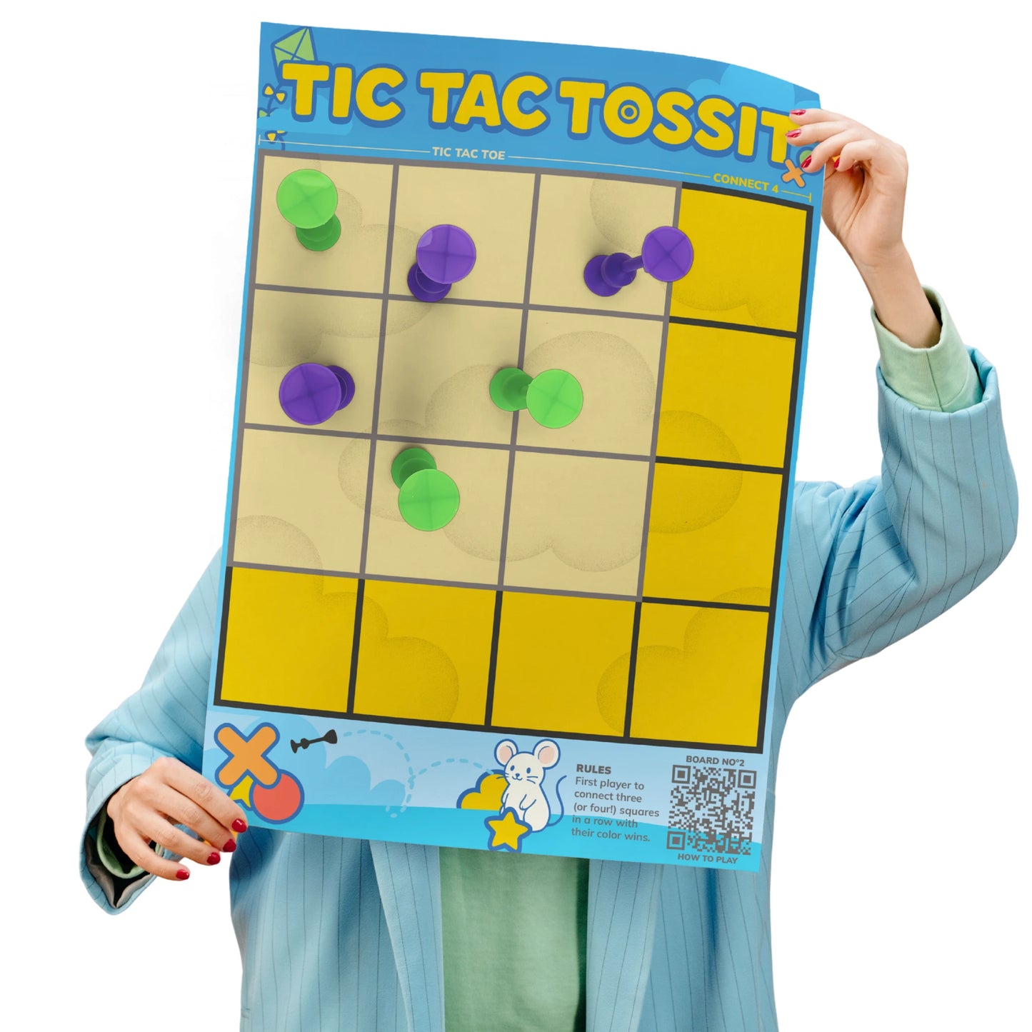 TOSSIT Poster - Target & Tic-Tac-Toe x10 Units
