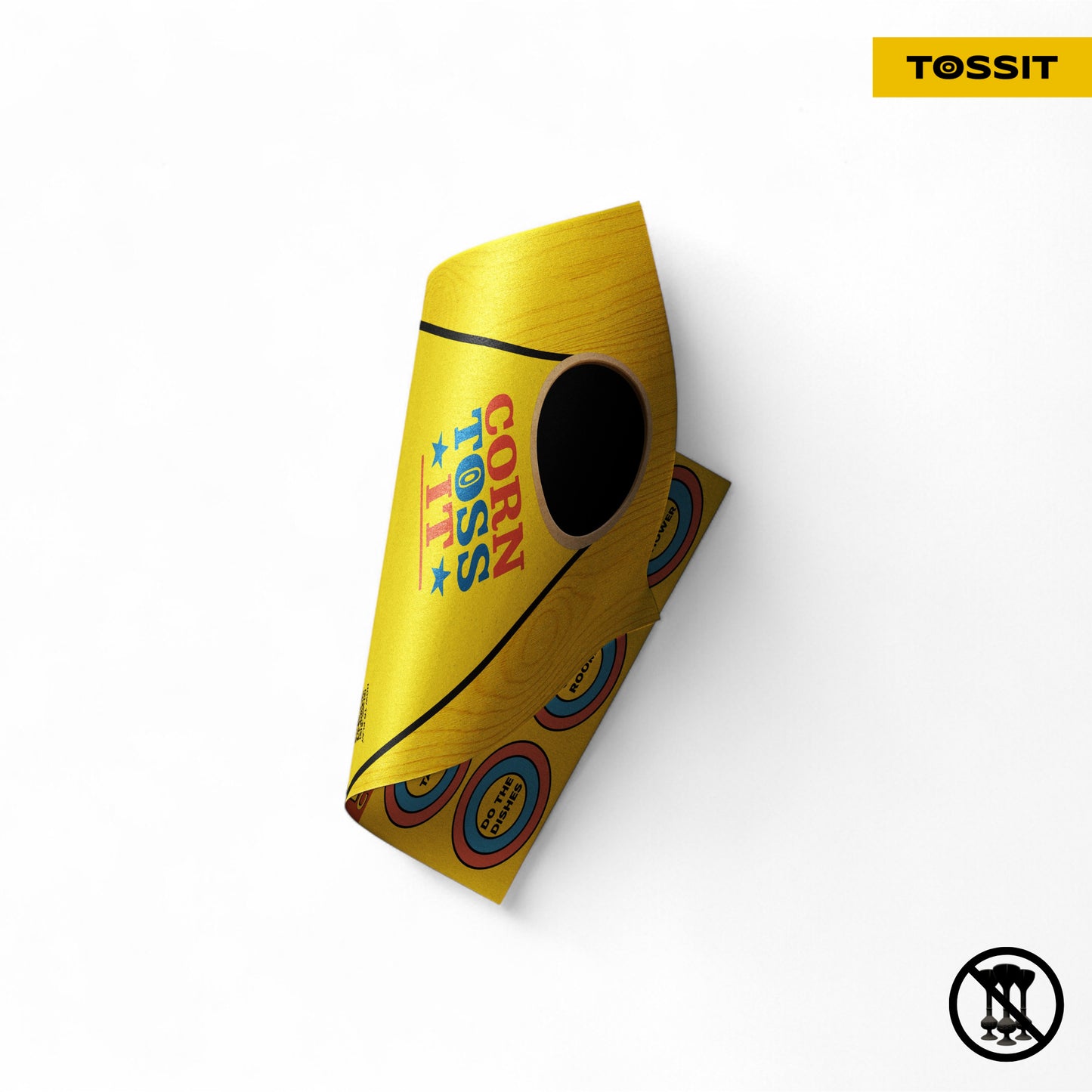 TOSSIT Poster - Chore Game & Cornhole x10 Units