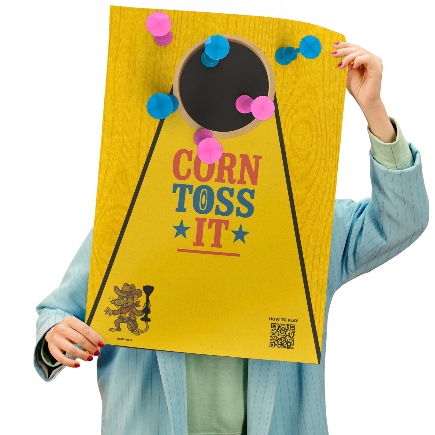 TOSSIT Poster - Chore Game & Cornhole x10 Units