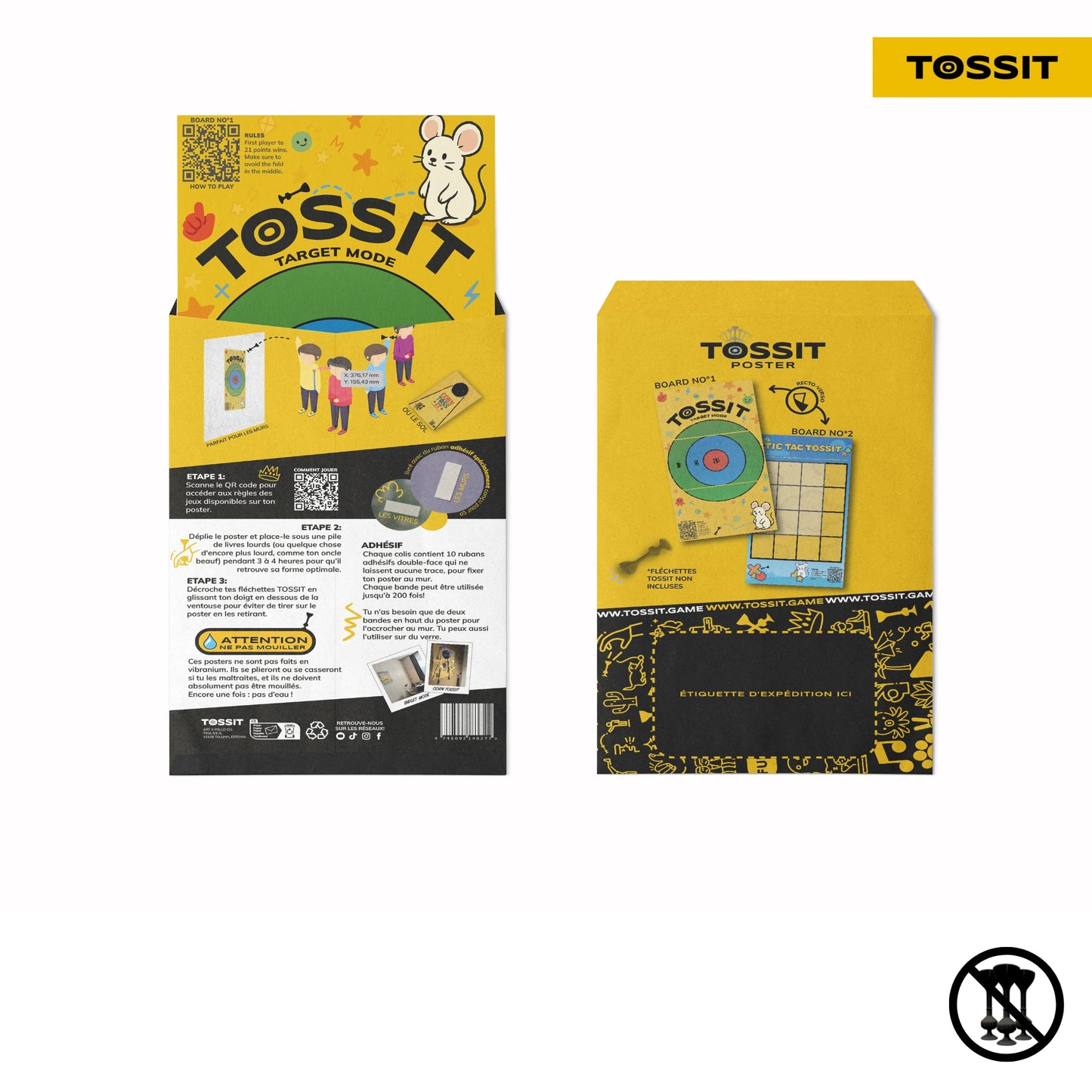 TOSSIT Poster - Target & Tic-Tac-Toe x10 Units