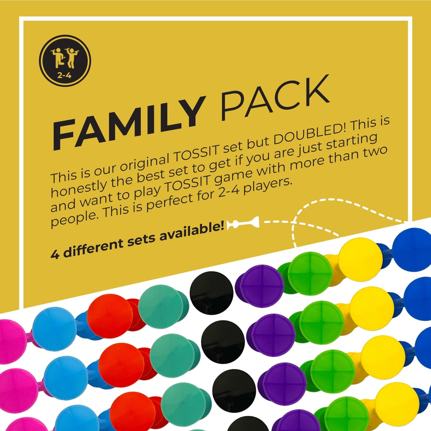 Family Pack 4 color game (carton of 36)