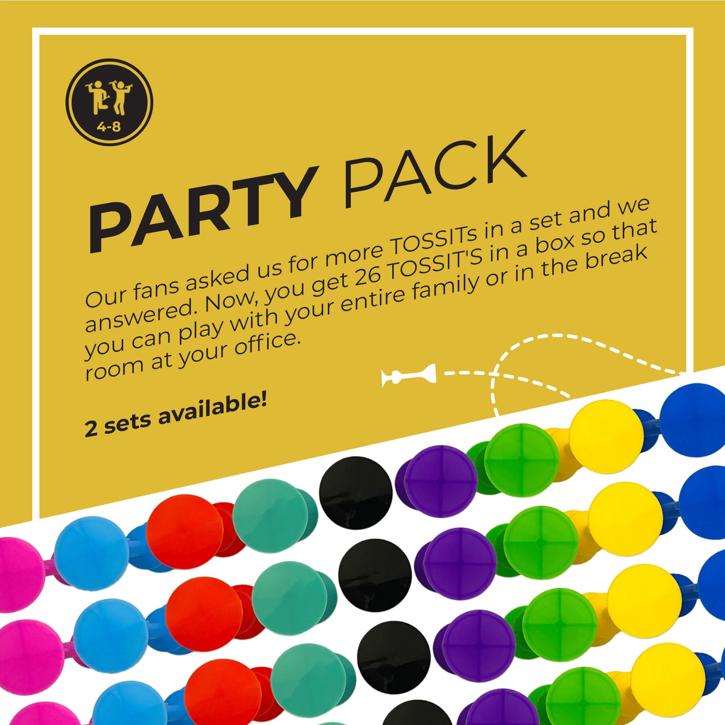 Party Pack 8 color game (carton of 15) (US)