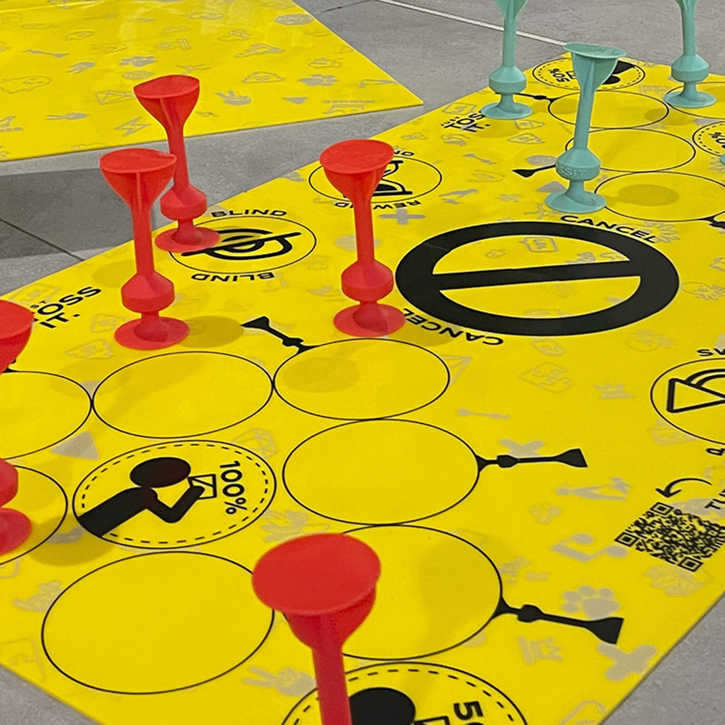 Tossit Quad game set plays even better on one of our boards.