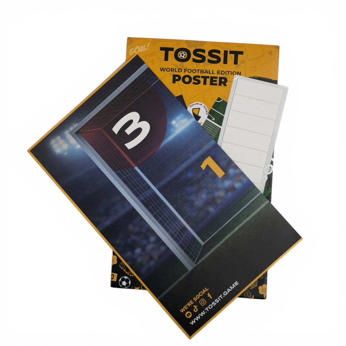 WORLD FOOTBALL EDITION BUNDLE: POSTER + 3 MINI DARTS (carton of 60)