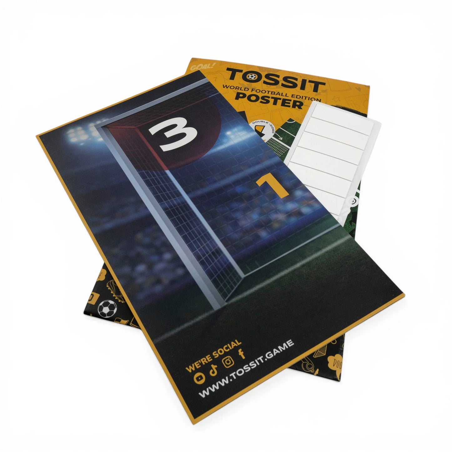 WORLD FOOTBALL EDITION BUNDLE: POSTER + 3 MINI DARTS (carton of 60)