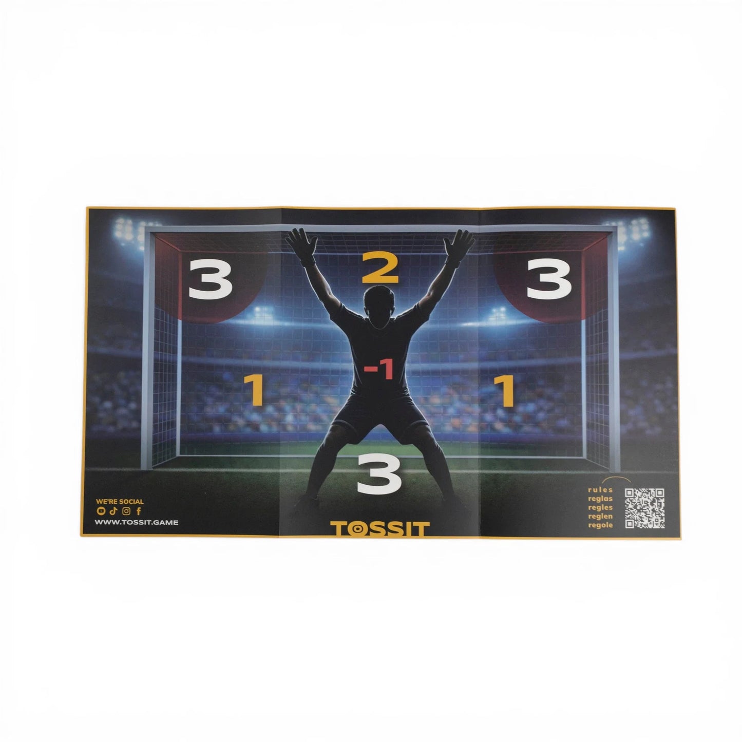 WORLD FOOTBALL EDITION TUBE BUNDLE: POSTER + 3 MINI DARTS (carton of 44)