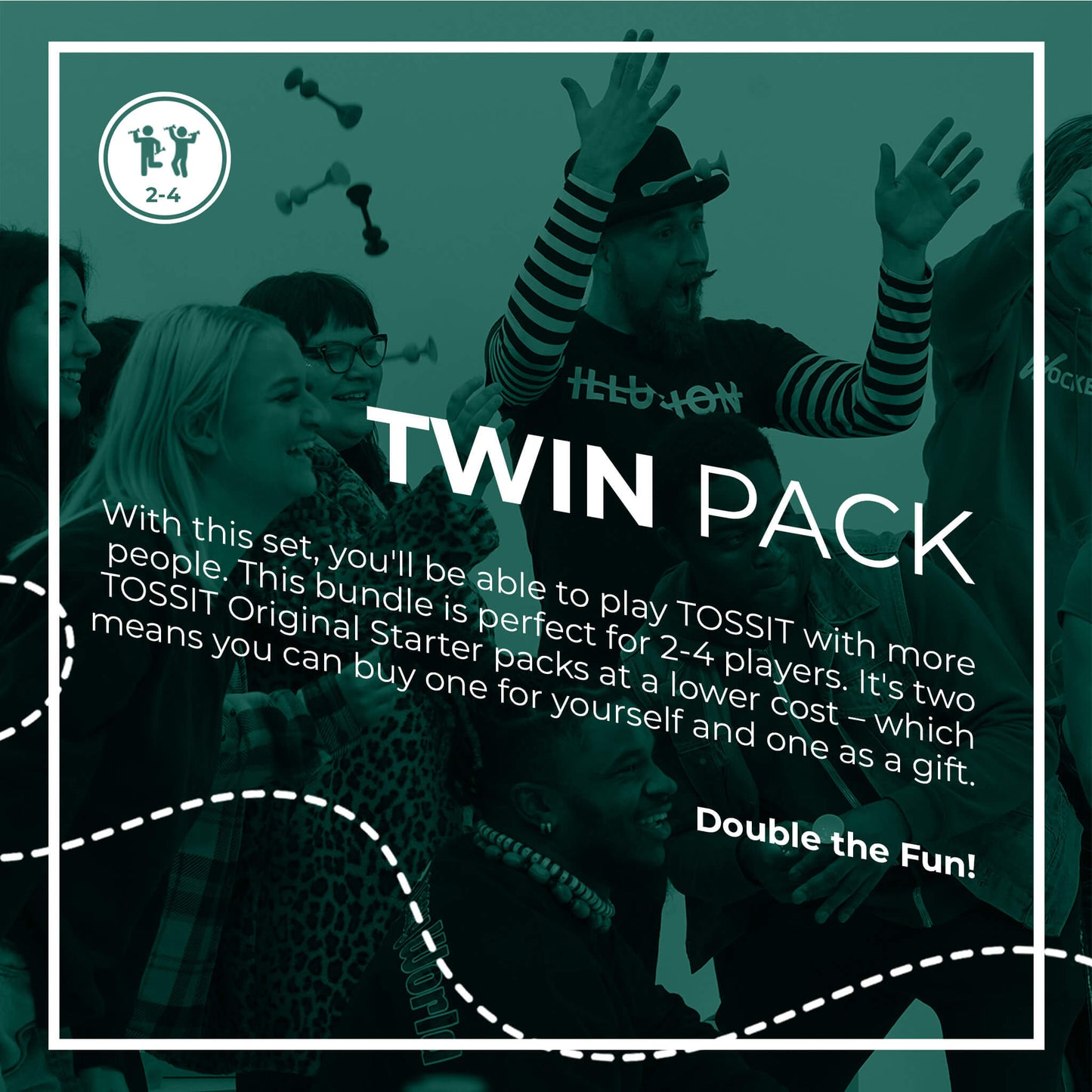 Our twin pack comes with 2 sets of games.